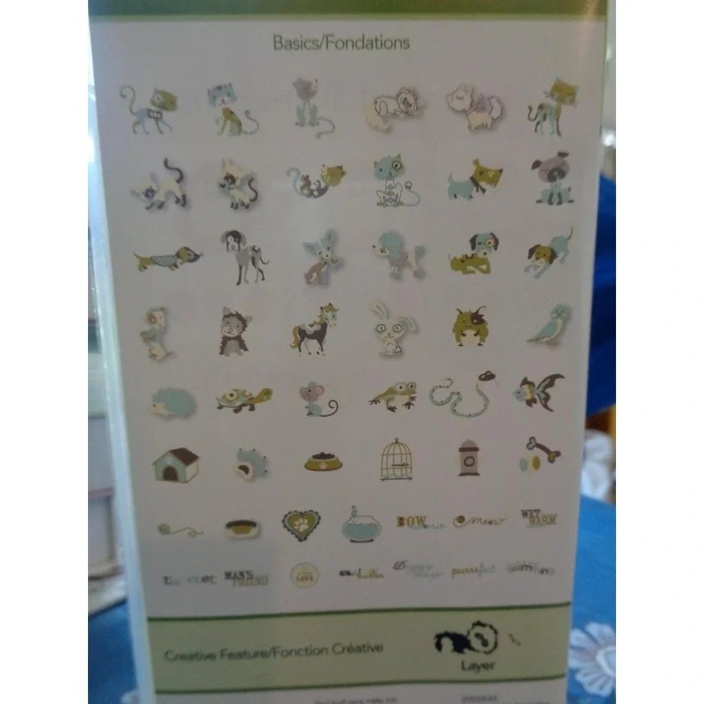 Cricut Die Cut Cartridge Lite FOUR LEGGED FRIENDS Scrapbooking